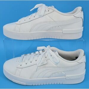 PUMA Jada Renew Women Sz 9 Shoe Sneaker White Leather Lifestyle Tennis 386401 01
